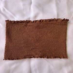 Bozzolo Rust Smocked Tube Top